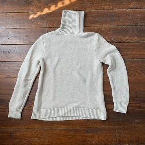 J. Crew Oatmeal Turtleneck Sweater Medium